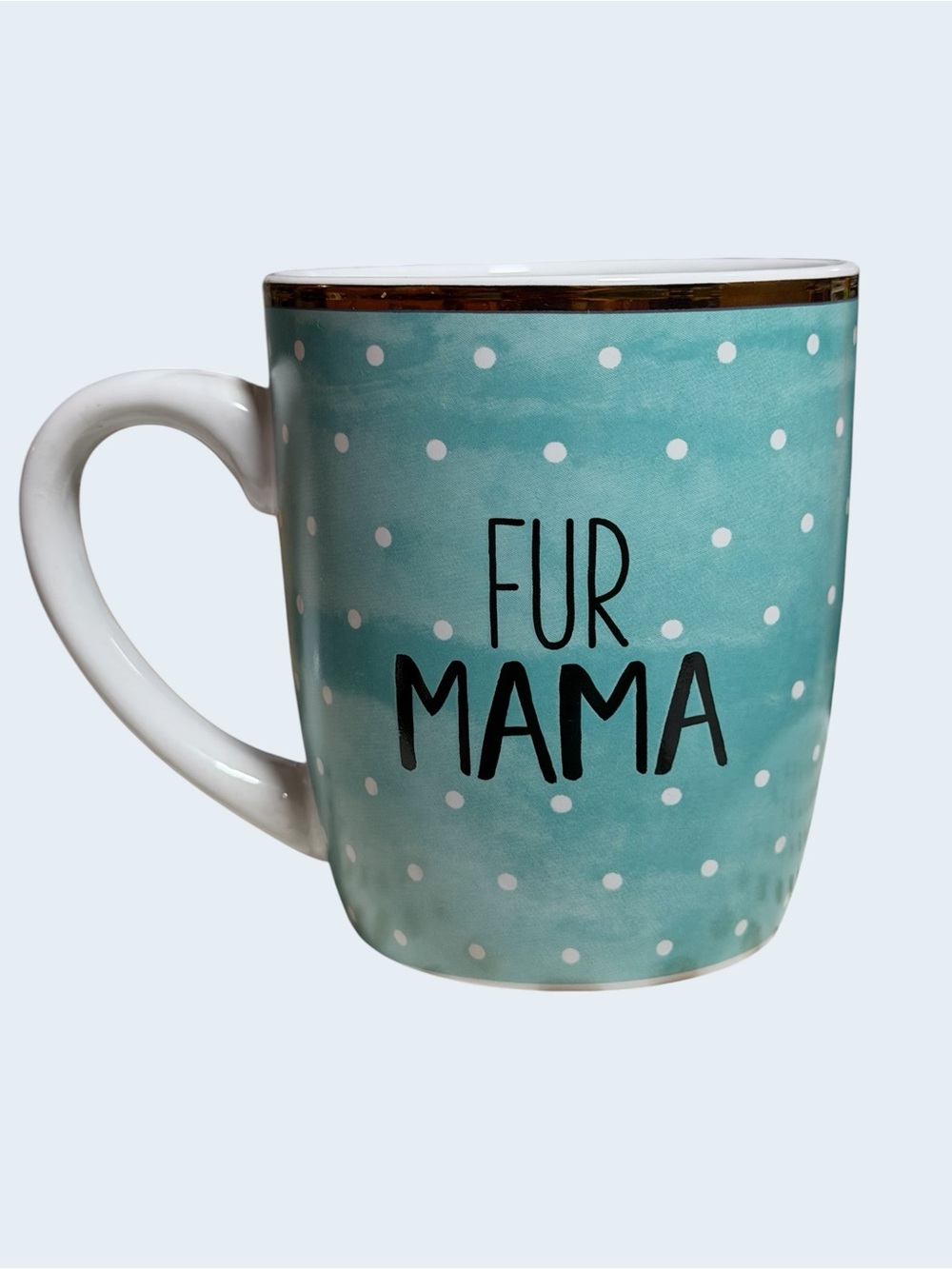 Fur Mama Polka Dot Ceramic 15 oz Mug LIKE NEW! - Picture 3 of 9
